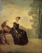 A Capricious Woman, Jean-Antoine Watteau